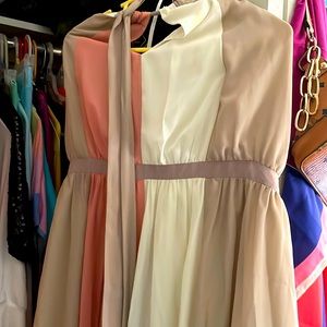 BEAUTIFUL chiffon lined halter dress